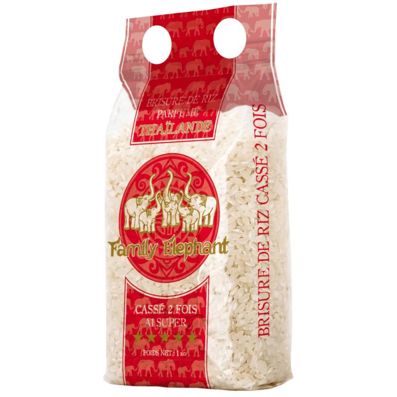 Brisures de Riz  Cassé 2 fois  Thaïlande – 1kg