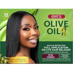 Olive oil ors relaxer super full application 